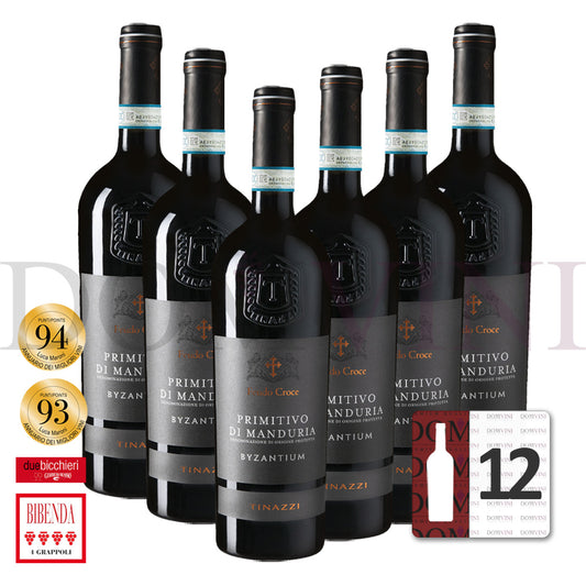 Feudo Croce "Byzantium" Primitivo di Manduria DOP 2023, TINAZZI - 12er Weinpaket
