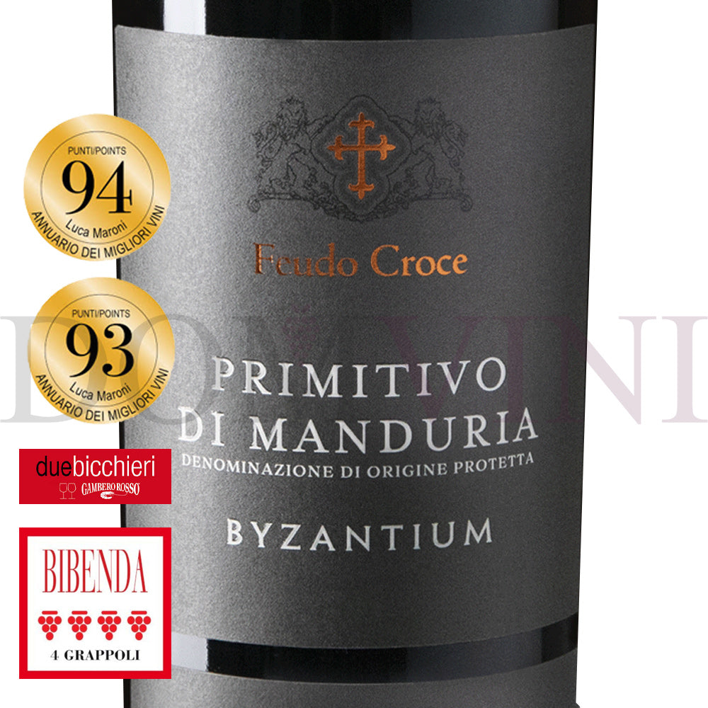 Feudo Croce "Byzantium" Primitivo di Manduria DOP 2023, TINAZZI - 12er Weinpaket
