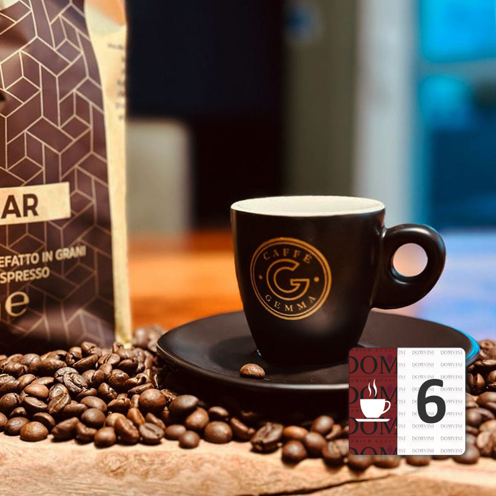 CAFFÉ GEMMA Premium Dickwandige Espressotasse 6erSet