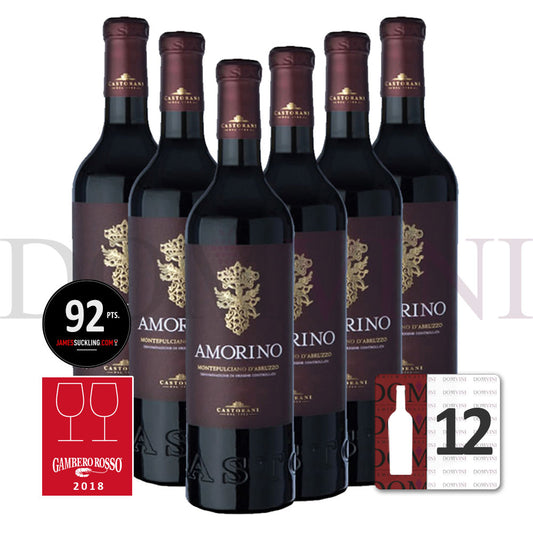 CASTORANI "Amorino" Montepulciano d'Abruzzo DOC 2018 - 12er Weinpaket