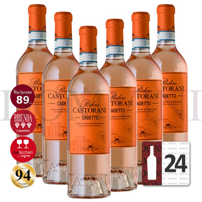 CASTORANI "Podere Castorani" Cadetto Cerasuolo d'Abruzzo DOC 2022- 24er Weinpaket