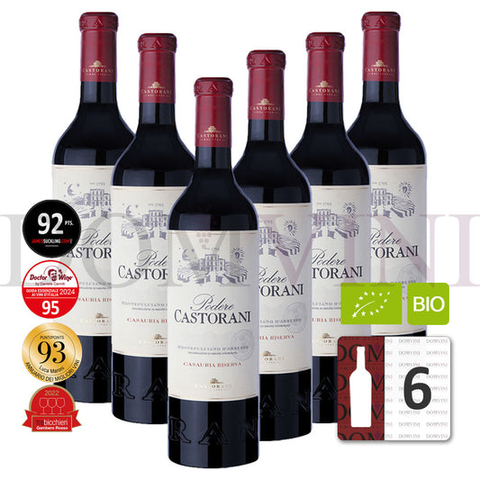 CASTORANI "Podere Castorani" Montepulciano d'Abruzzo Casauria Riserva DOC Bio 2017 - 6er Weinpaket