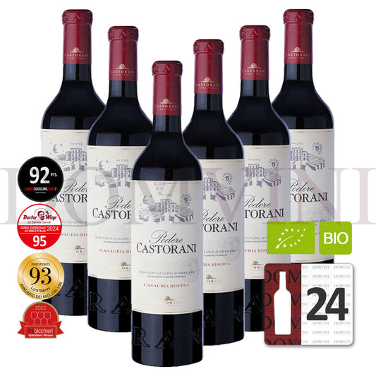 CASTORANI "Podere Castorani" Montepulciano d'Abruzzo DOC Casauria Riserva Bio 2017 - 24er Weinpaket