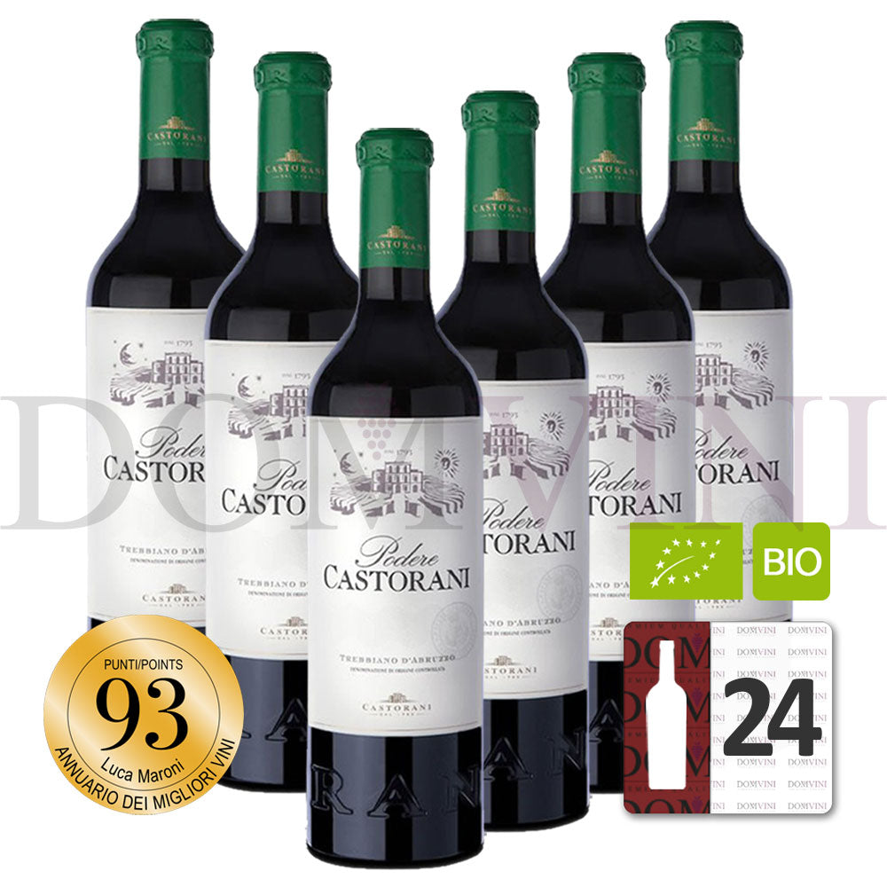 CASTORANI "Podere Castorani" Trebbiano d'Abruzzo Riserva DOC Bio 2019 - 24er Weinpaket