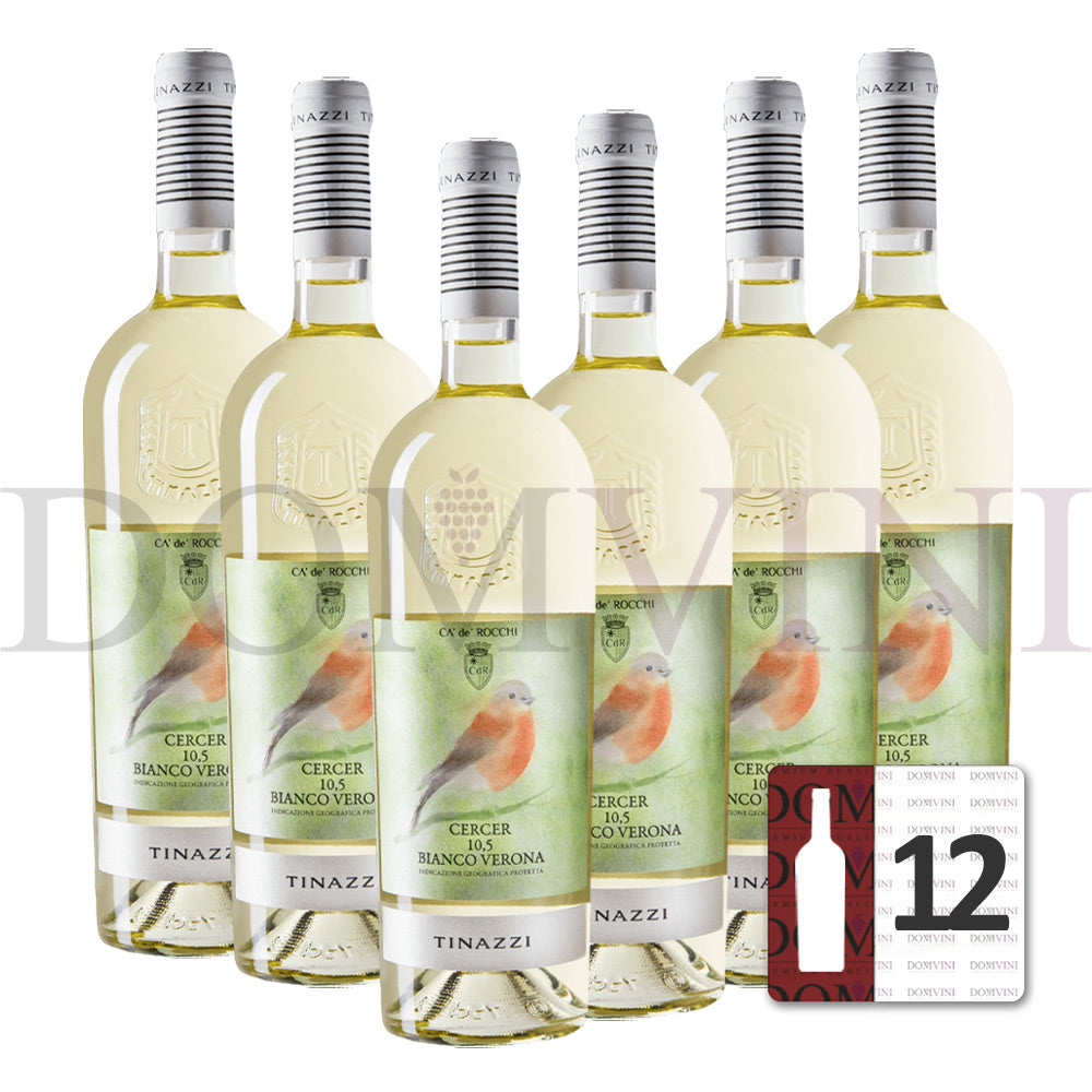 Ca' De' Rocchi "Cercer 10,5" Bianco Verona - Low Alcol IGP, TINAZZI - 12er-Weinpaket