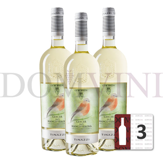 Ca' De' Rocchi "Cercer 10,5" Bianco Verona - Low Alcol IGP 2025, TINAZZI - 3er-Weinpaket