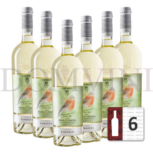 Ca' De' Rocchi "Cercer 10,5" Bianco Verona - Low Alcol IGP 2025, TINAZZI - 6er-Weinpaket