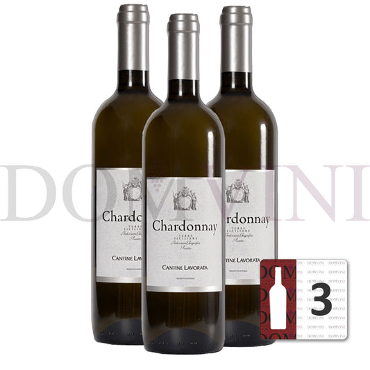 Chardonnay IGP Terre Siciliane 2023, Cantine Lavorata - 3er Weinpaket
