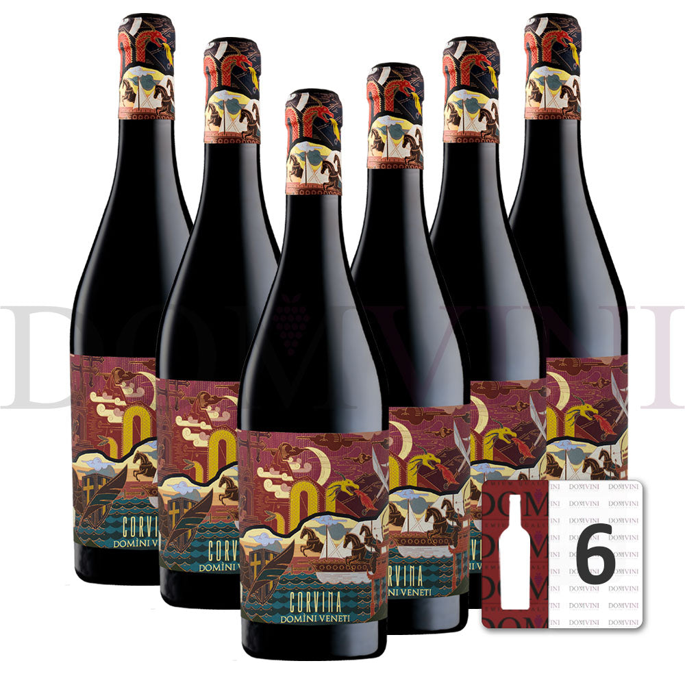Corvina Verona IGT 2022 (Marco Polo Edition), DOMINI VENETI - 6er Weinpaket