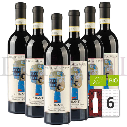 GLI ARCHI Chianti "Poggio alla Farnia" Toscana DOCG 2021 Bio - 6er Weinpaket