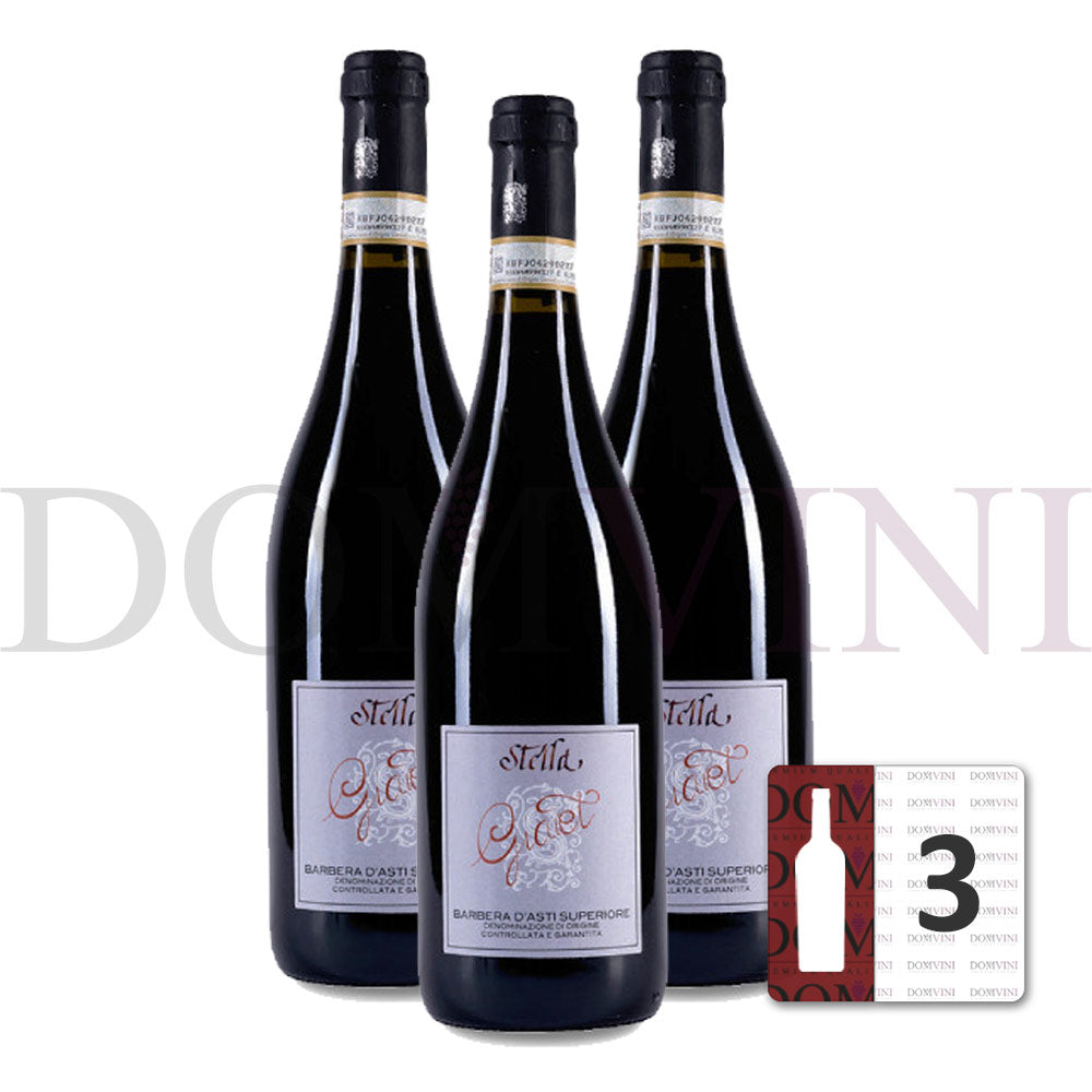 Barbera d’Asti Superiore “Giaiet” DOCG 2022 - Stella Giuseppe (3er Weinpaket)
