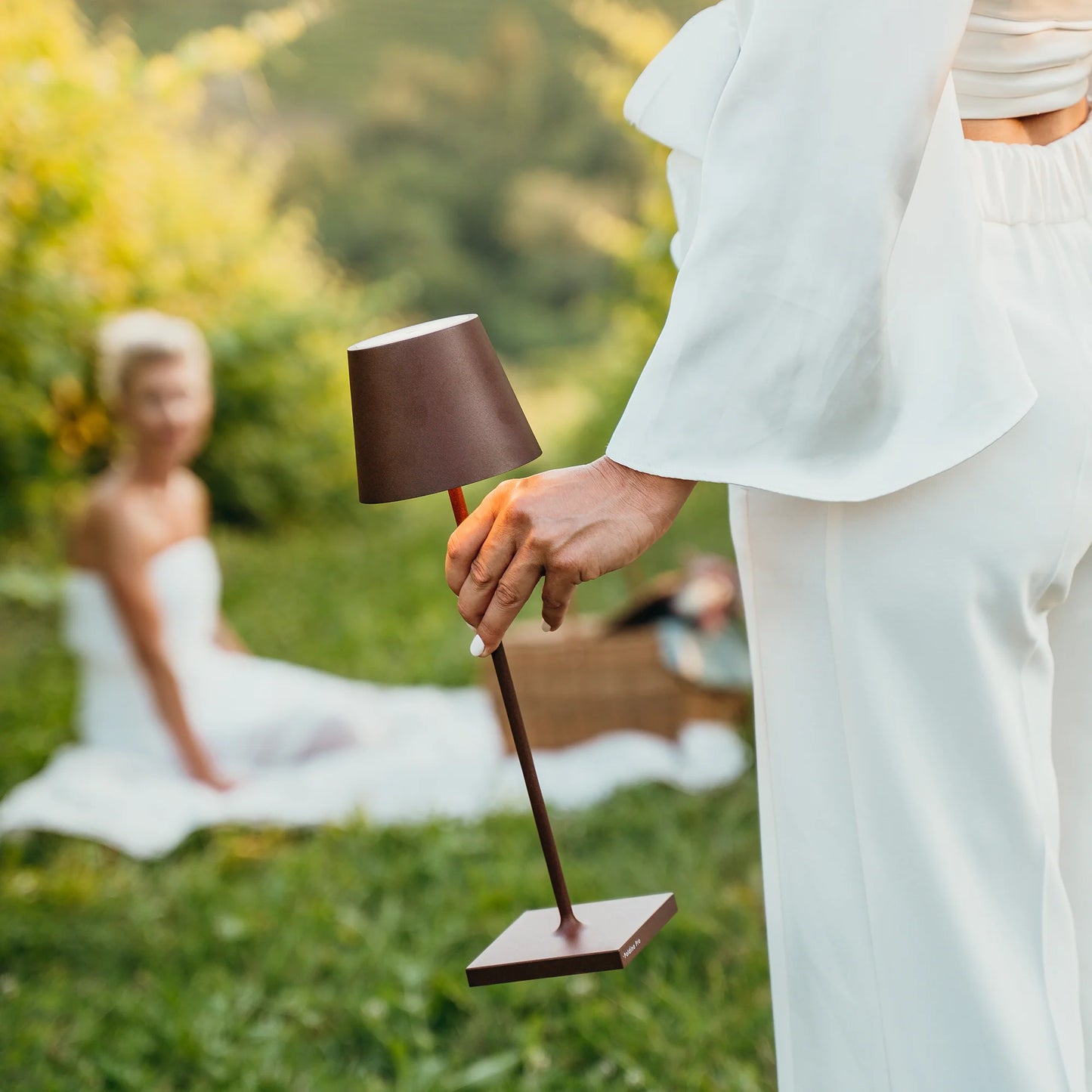 Poldina 3K Akku-Tischlampe IP65 Dimmbar - Zafferano