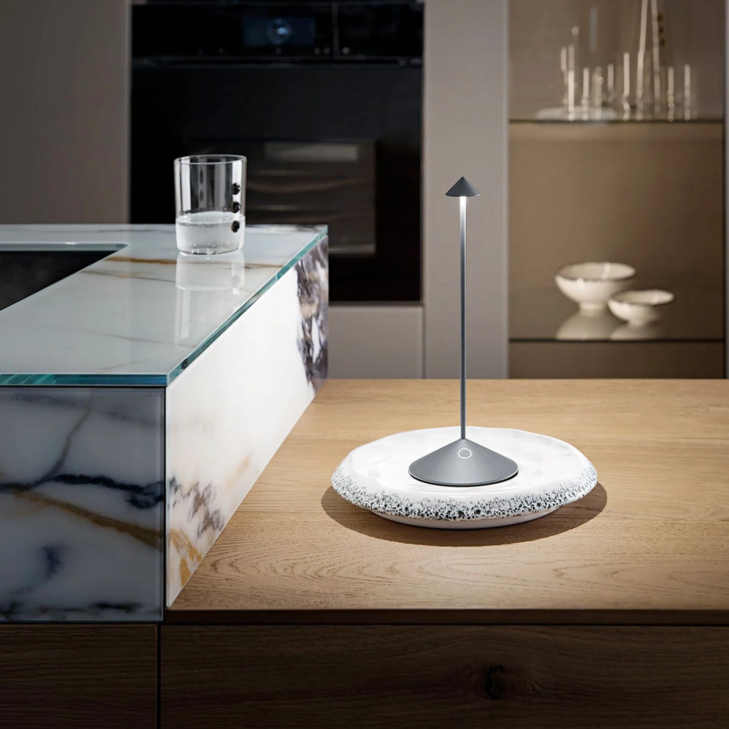 Pina 3K Akku-Tischlampe IP54 Dimmbar - Zafferano