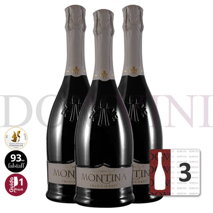 Montina Franciacorta Brut DOCG "Neue Kollektion" - 3er Schaumwein-Paket