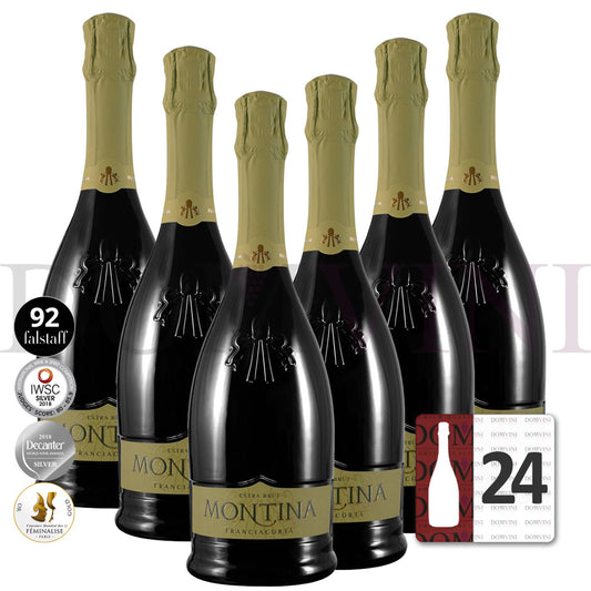 Montina Franciacorta Extra Brut DOCG "Neue Kollektion" - 24er Schaumwein-Paket