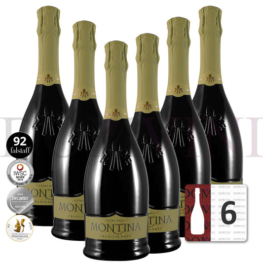 Montina Franciacorta Extra Brut DOCG "Neue Kollektion" - 6er Schaumwein-Paket