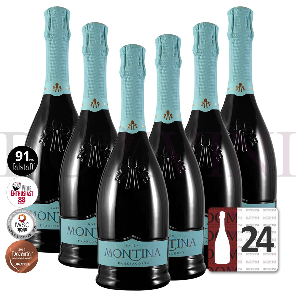 Montina Franciacorta Satèn DOCG "Neue Kollektion" - 24er Schaumwein-Paket