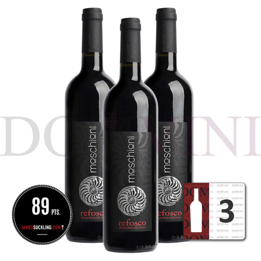 Moschioni 'Refosco' dal Peduncolo Rosso Friuli Colli Orientali Riserva DOC 2016- 3er Weinpaket