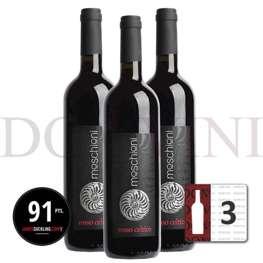 Moschioni Rosso 'Celtico' Friuli Colli Orientali Riserva DOC 2015 - 3er Weinpaket