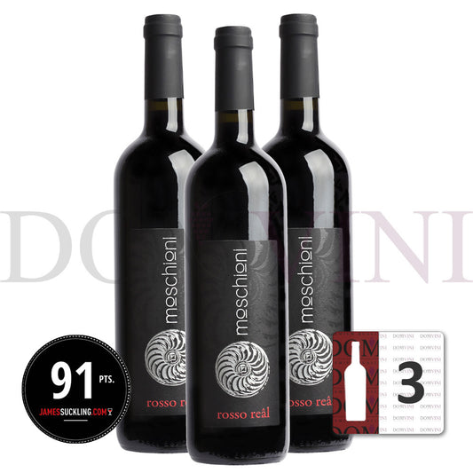Moschioni Rosso 'Reâl' Friuli Colli Orientali Riserva DOC 2013 - 3er Weinpaket