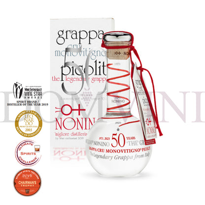 Nonino Grappa Picolit Cru Monovitigno® Cuvée Anniversario 2019 50% vol. 0,5l + Box