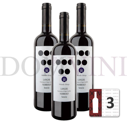 ORLANDO ABRIGO - Langhe Nebbiolo "Settevie" 2020 DOC - 3er Weinpaket