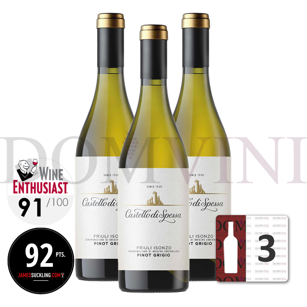 Castello di Spessa "Pinot Grigio" Friuli Isonzo DOC 2023  - 3er Weinpaket