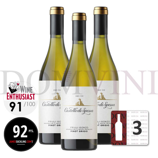 Castello di Spessa "Pinot Grigio" Friuli Isonzo DOC 2023  - 3er Weinpaket