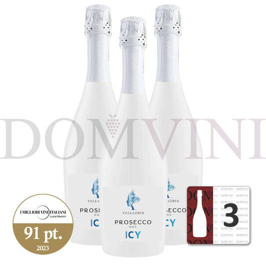 Prosecco DOC Extra Dry "ICY", Villa Loren 3er Weinpaket
