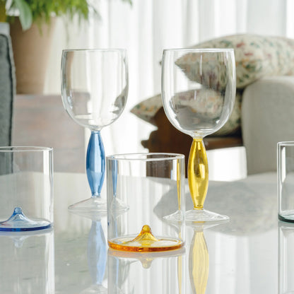 Discobolo 34,5cl handgefertigt (Design Federico de Majo) zafferano (4er-Set)