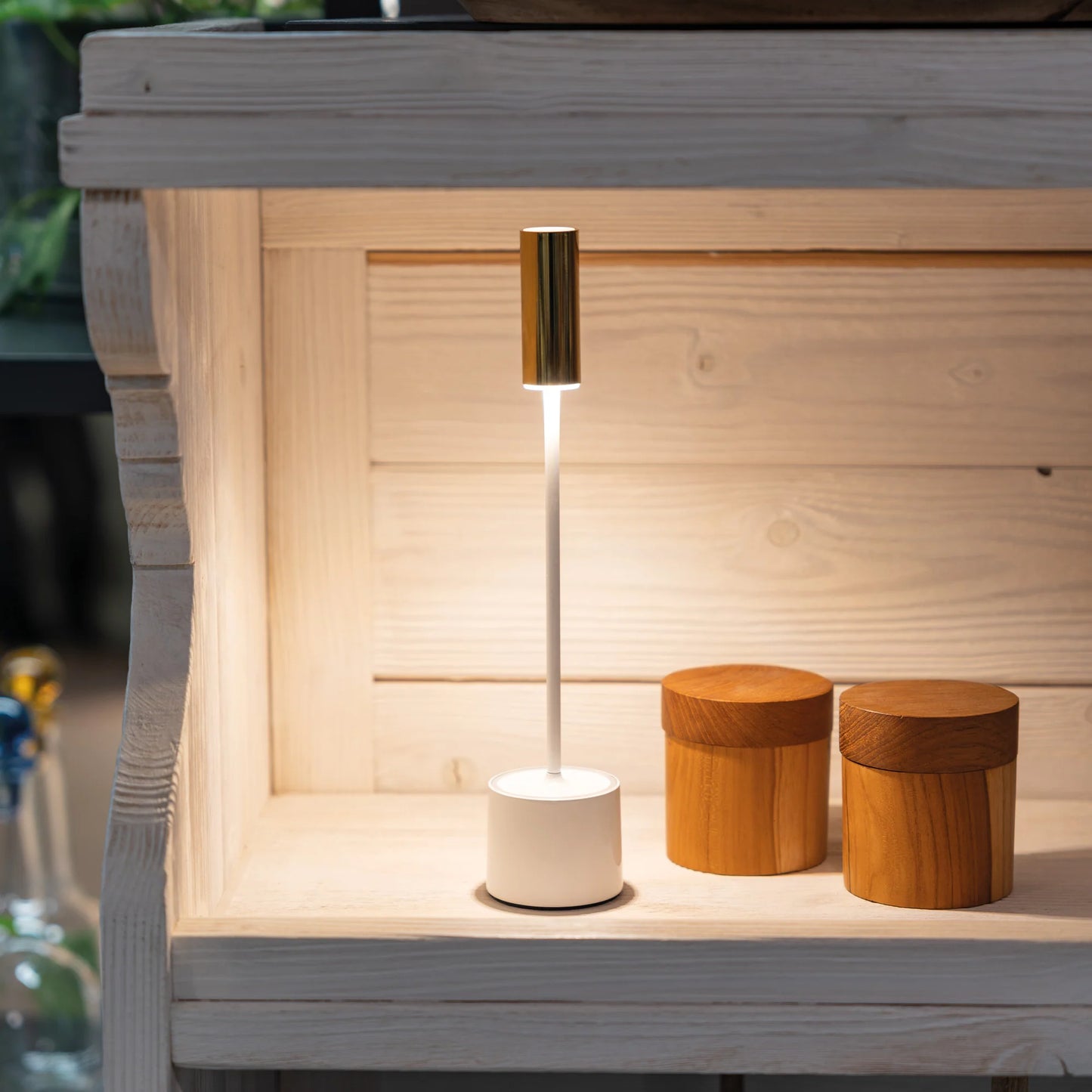 Carolina (Design Zafferano) 3K Akku-Tischlampe IP65 Dimmbar - Zafferano