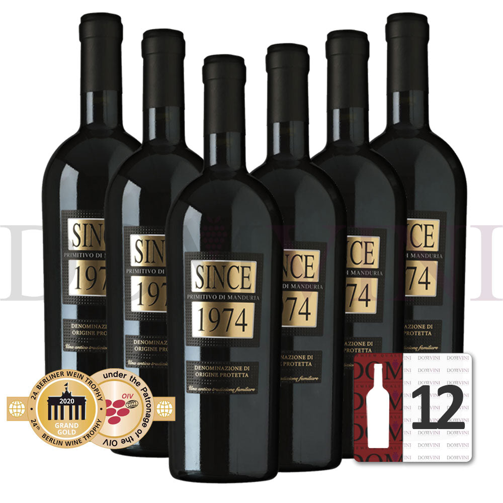 Tenute Eméra - Primitivo di Manduria DOP “SINCE 1974” 2020 - 12er Weinpaket