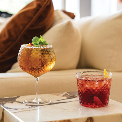 Veneziano Mixology "Tumbler XL " handgefertigt 43cl (Design Federico de Majo) zafferano (4er-Set)