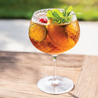 Veneziano Mixology "Balloon"  handgefertigt 52cl (Design Federico de Majo) zafferano (4er-Set)