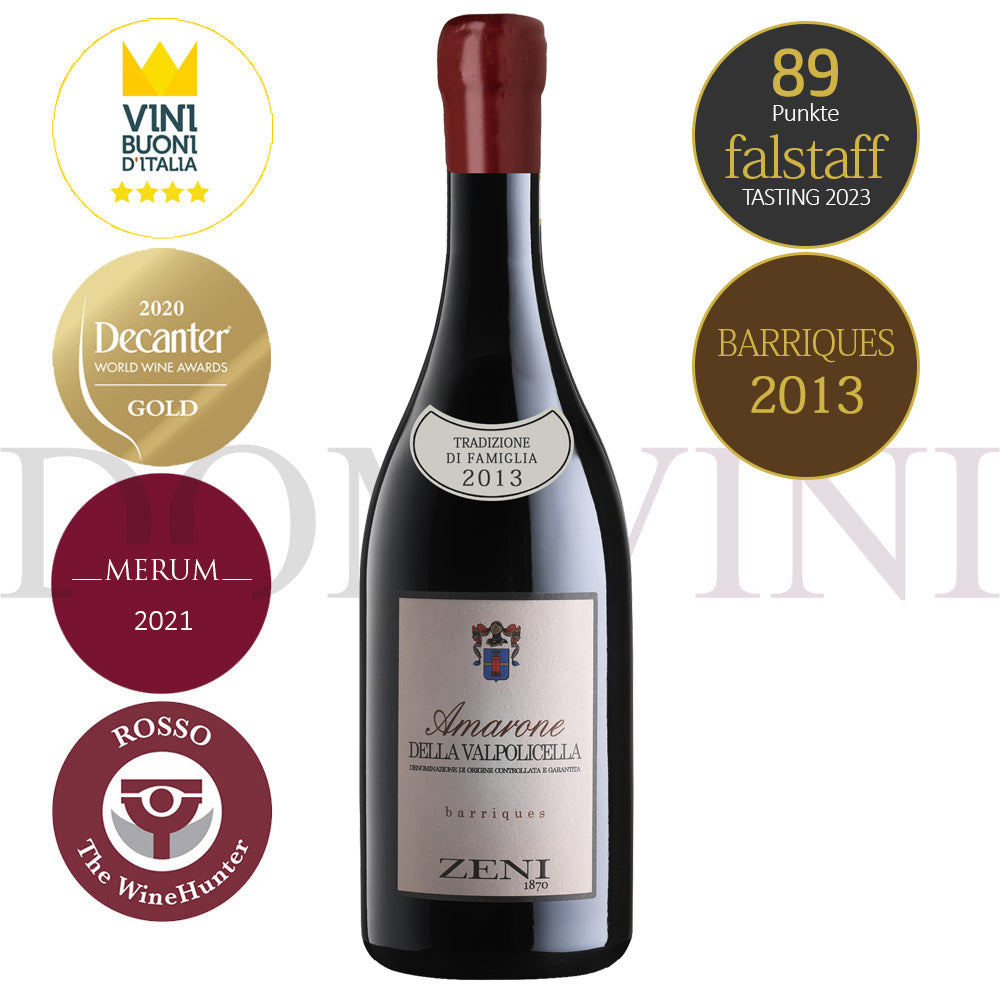 ZENI "Amarone della Valpolicella" Barriques DOCG 2013 (TRADIZIONE DI FAMIGLIA 2013)