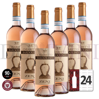 ZENI "Bardolino" Chiaretto Classico Anfora "FEF Collection" 2021 DOC - 24er Weinpaket