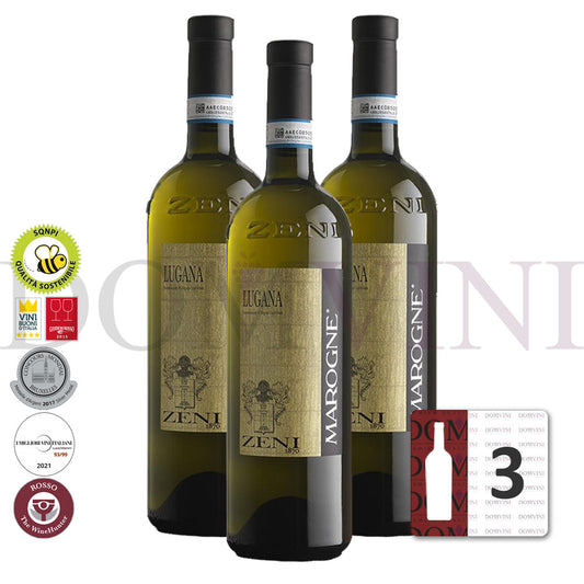 ZENI "Lugana" DOC Marogne 2022 Bio (SQNPI) - 3er Weinpaket