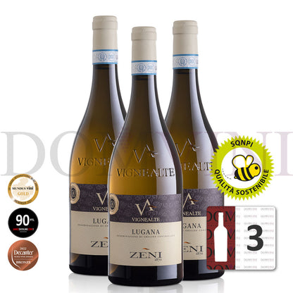 ZENI "Lugana" Vigne Alte DOC 2022 Bio (SQNPI)- 3er Weinpaket