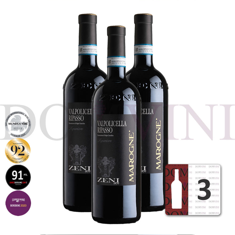 ZENI Valpolicella Classico Superiore "Ripasso" Marogne DOC 2020 - 3er Weinpaket