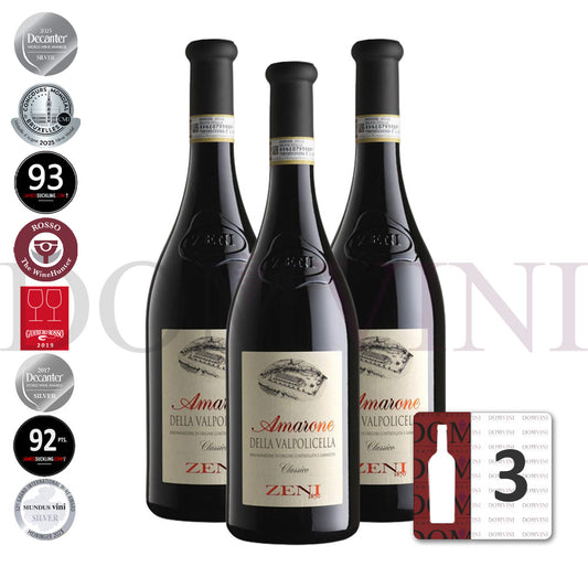 ZENI "Amarone della Valpolicella" DOCG Classico 2021 - 3er Weinpaket
