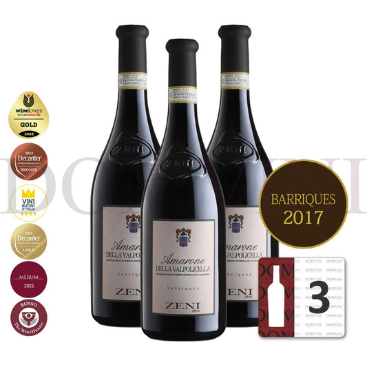 ZENI "Amarone della Valpolicella" Barriques DOCG 2017 - 3er Weinpaket