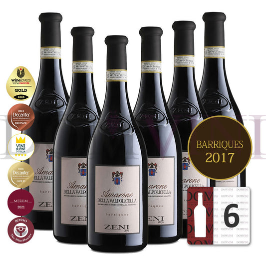 ZENI "Amarone della Valpolicella" Barriques DOCG 2017 - 6er Weinpaket