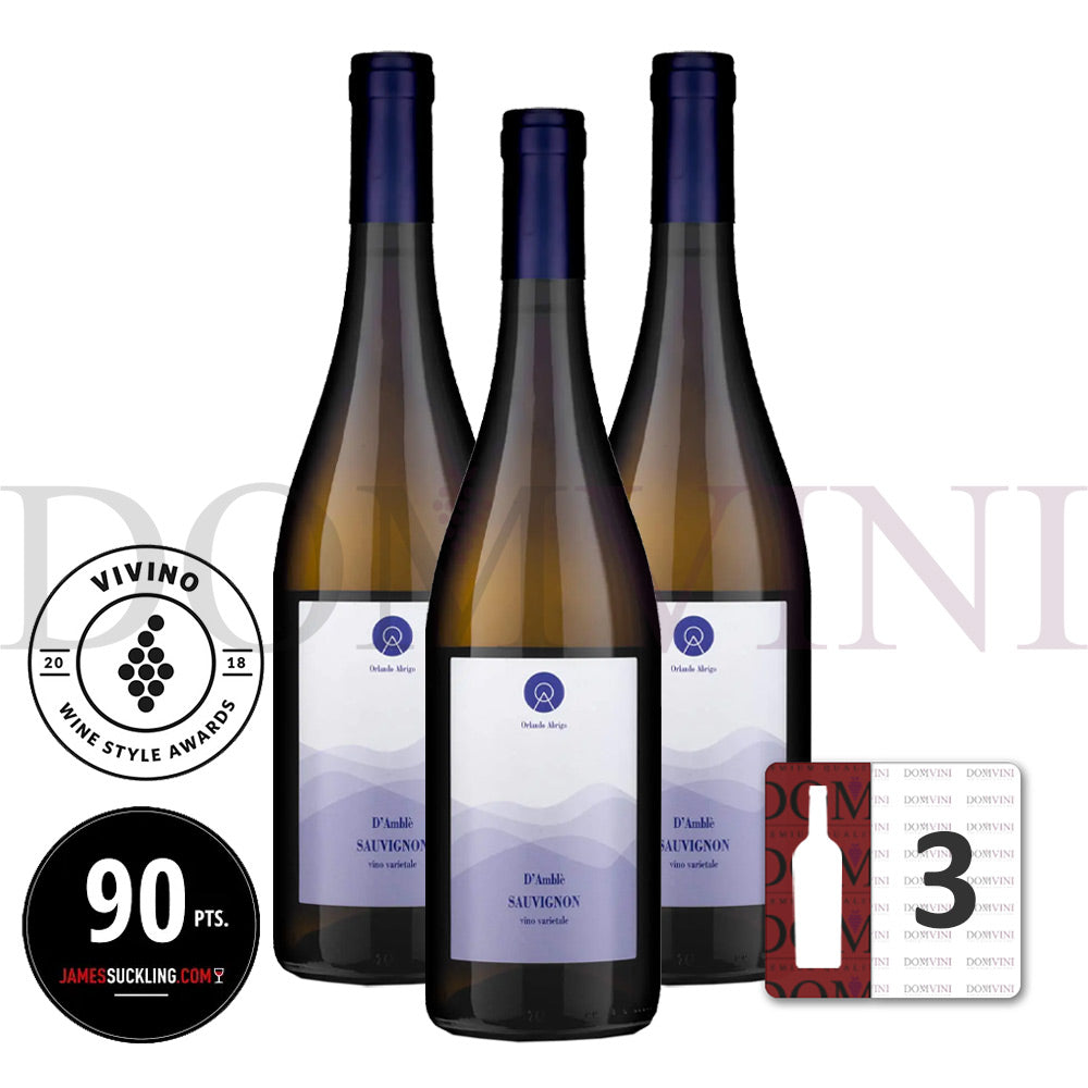 ORLANDO ABRIGO "D’Amblè" Sauvignon Langhe DOC 2021 - 3er Weinpaket
