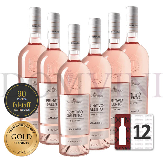 San Giorgio "Amarosè" Primitivo Salento Rosato 2025 IGP, Tinazzi  - 12er Weinpaket