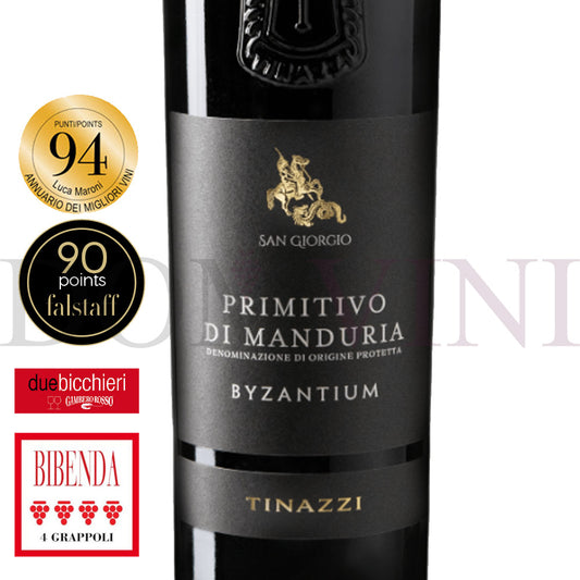 San Giorgio - Byzantium Primitivo di Manduria DOP 2023, TINAZZI - 12er Weinpaket