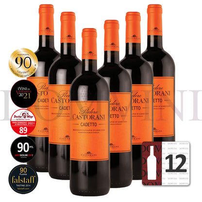 CASTORANI "Podere Castrorani" Cadetto Montepulciano d'Abruzzo DOC 2019 - 12er Weinpaket
