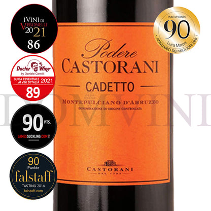 CASTORANI "Podere Castrorani" Cadetto Montepulciano d'Abruzzo DOC 2019 - 12er Weinpaket