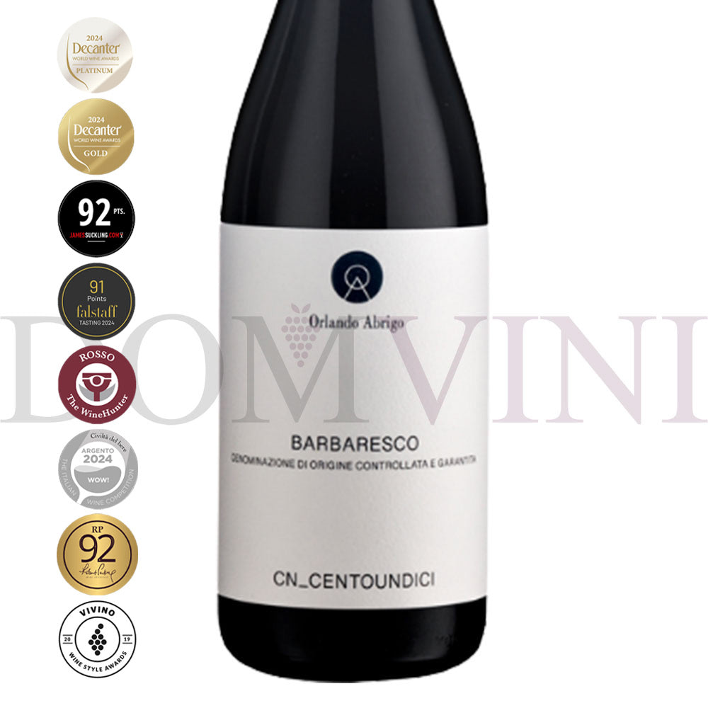 ORLANDO ABRIGO Barbaresco "CN_CENTOUNDICI" 2018 DOCG - 3er Weinpaket (OHK)