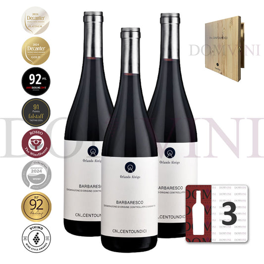 ORLANDO ABRIGO Barbaresco "CN_CENTOUNDICI" 2018 DOCG - 3er Weinpaket (OHK)