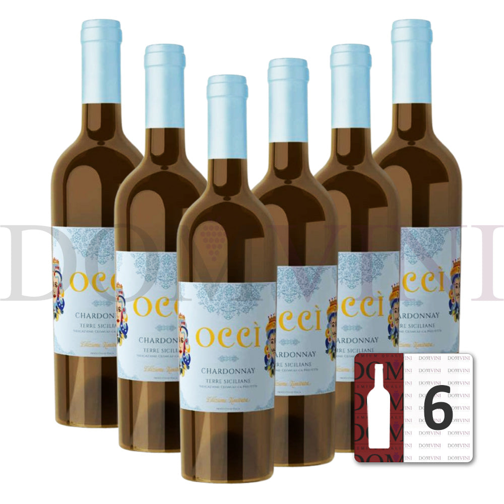 „Occì“ Chardonnay Terre Siciliane IGP 2024 - OCCIDUO  - 6er Weinpaket
